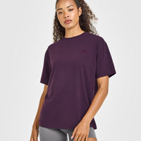 Classic Oversized Lightweight T-Shirt | Blackberry Purple