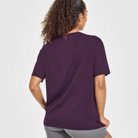 Classic Oversized Lightweight T-Shirt | Blackberry Purple