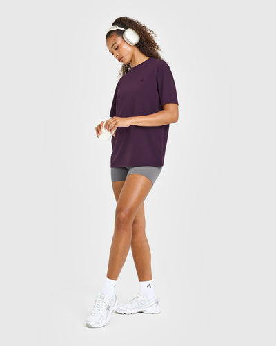 Classic Oversized Lightweight T-Shirt | Blackberry Purple