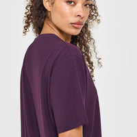 Classic Oversized Lightweight T-Shirt | Blackberry Purple