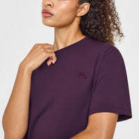 Classic Oversized Lightweight T-Shirt | Blackberry Purple