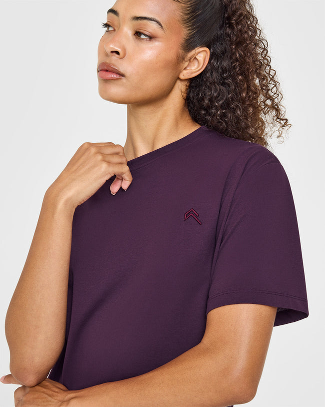 Classic Oversized Lightweight T-Shirt | Blackberry Purple