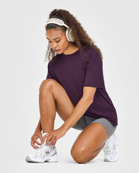 Classic Oversized Lightweight T-Shirt | Blackberry Purple