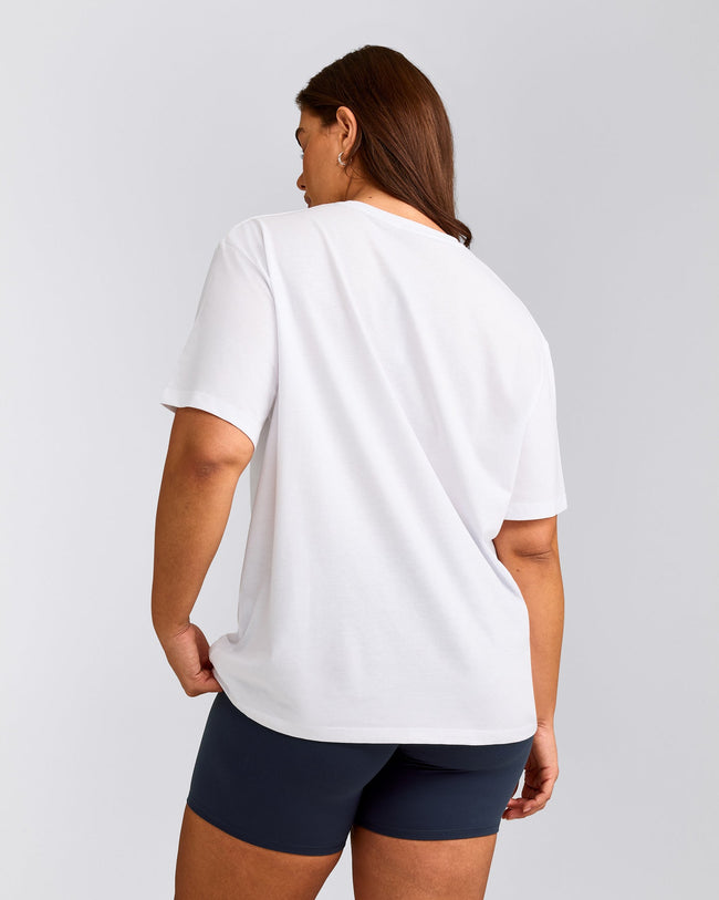 Classic Oversized Lightweight T-Shirt | White