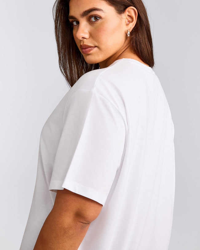 Classic Oversized Lightweight T-Shirt | White