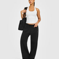 Cotton Fitted Vest with Grey Logo | Light Grey Marl