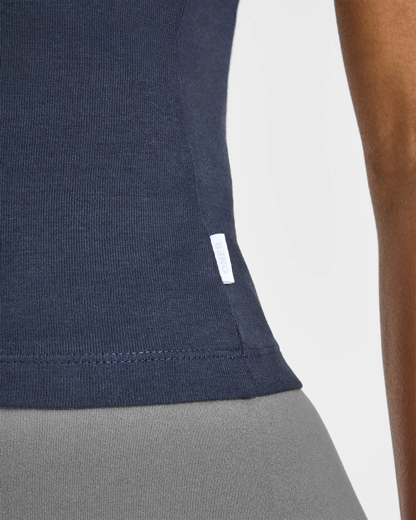 Cotton Fitted Vest | True Blue