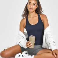 Cotton Fitted Vest | True Blue