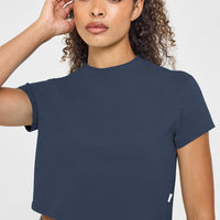 Cotton Relaxed T-Shirt | True Blue