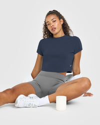 Cotton Relaxed T-Shirt | True Blue
