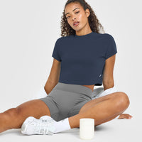 Cotton Relaxed T-Shirt | True Blue