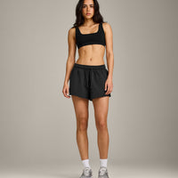 Cotton Vintage Lounge Shorts | Washed Black