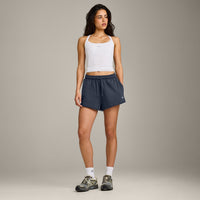 Cotton Vintage Lounge Shorts | Washed True Blue