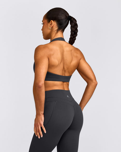 EasyLift™ Halter Bralette | Coal