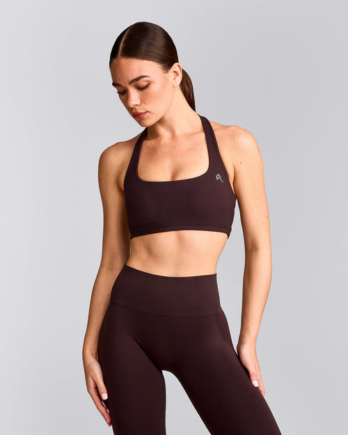 EasyLift™ Halter Bralette | Plum Brown