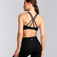 EasyLift™ High Neck Sports Bra | Black