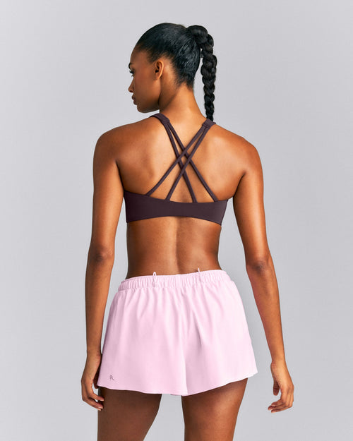 EasyLift™ High Neck Sports Bra | Dark Umber Brown