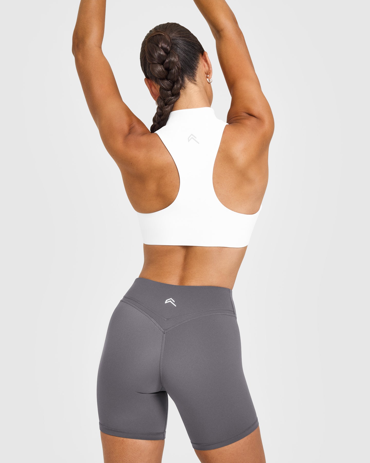 EasyLift™ Zip High Neck Sports Bra | White