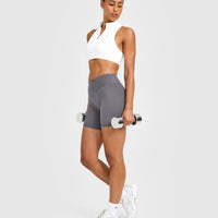 EasyLift™ Zip High Neck Sports Bra | White