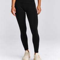 EffortlessLift™ Seamless Mid Rise Leggings New Branding | Black