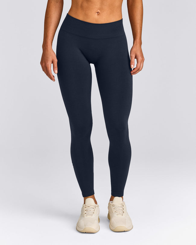 EffortlessLift™ Seamless Mid Rise Leggings | True Blue