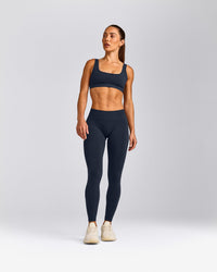EffortlessLift™ Seamless Mid Rise Leggings | True Blue