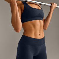 EffortlessLift™ Seamless Mid Rise Leggings New Branding | True Blue