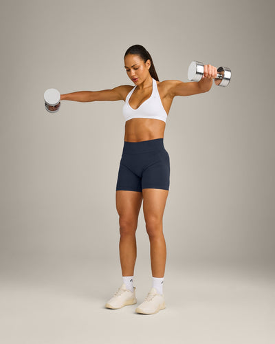 EffortlessLift™ Seamless Halter Neck Sports Bra New Branding | White