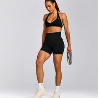 EffortlessLift™ Seamless High Rise Shorts | Black