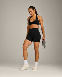 EffortlessLift™ Seamless High Rise Shorts New Branding | Black