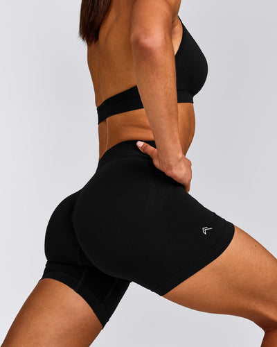 EffortlessLift™ Seamless High Rise Shorts | Black
