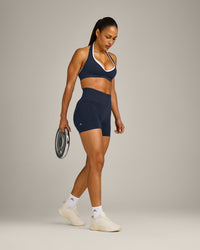 EffortlessLift™ Seamless High Rise Shorts New Branding | True Blue