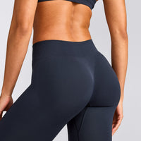 EnhanceLift™ Seamless Leggings with Grey Logo | True Blue