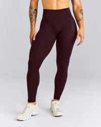 EnhanceLift™ Seamless Mid Rise Leggings New Branding | Plum Brown