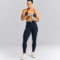 EnhanceLift™ Seamless Mid Rise Leggings New Branding | True Blue
