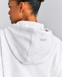 Foundations All Season Cropped Zip Up Hoodie New Branding | Grey Marl
