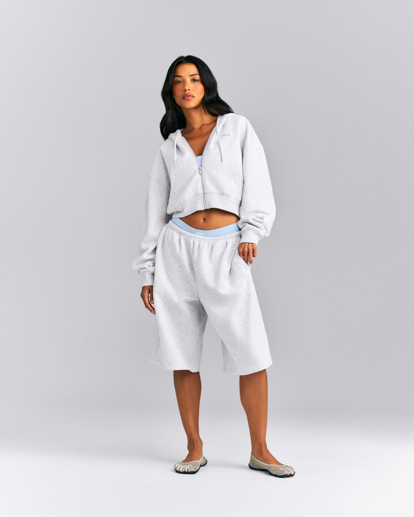 Foundations All Season Longline Shorts New Branding | Grey Marl
