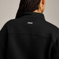 Foundations Cosy 1/4 Zip Sweatshirt | Black