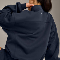 Foundations Cosy 1/4 Zip Sweatshirt | True Blue