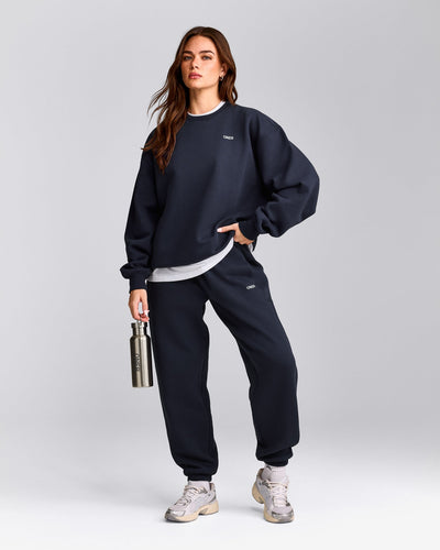 Foundations Cosy Crew Neck Sweatshirt | True Blue