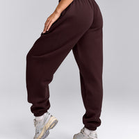 Foundations Cosy Joggers | Plum Brown