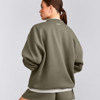 Foundations Cosy Oversized Sweatshirt | Alpine Green