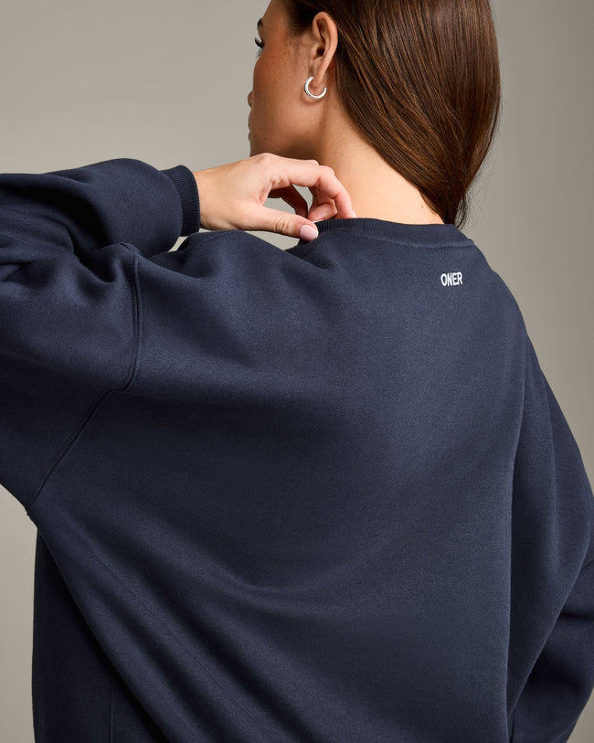 Foundations Cosy Oversized Sweatshirt | True Blue