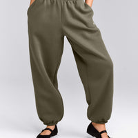 Foundations Cosy Oversized Joggers | Alpine Green