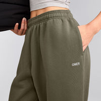 Foundations Cosy Oversized Joggers | Alpine Green
