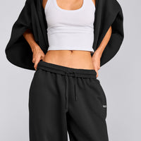 Foundations Cosy Oversized Joggers | Soft Black
