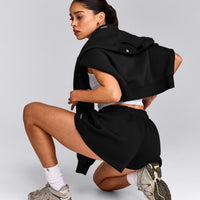 Foundations Cosy Oversized Shorts | Black