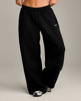 Foundations Cosy Oversized Straight Leg Joggers | Black