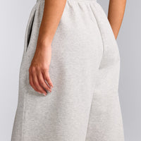 Foundations Cosy Oversized Straight Leg Joggers | Light Grey Marl