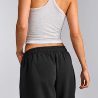 Foundations Cosy Oversized Straight Leg Joggers | Soft Black